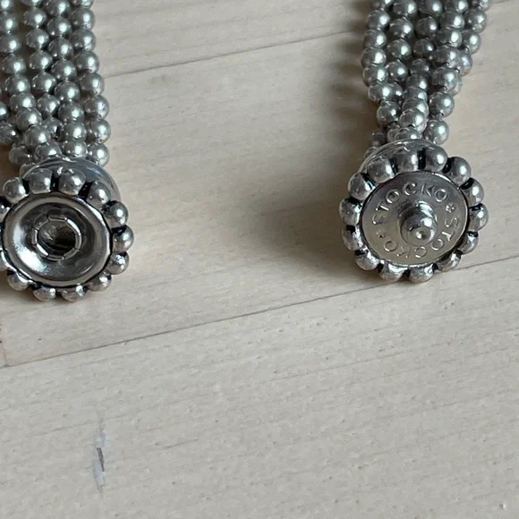 Joseph Esposito Sterling Beaded Necklace 44 grams - Picture 7 of 8